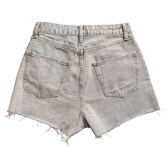 Wild Fable Two-Tone Super High-Rise Cutoff Jean Shorts Size 4 - Picture 4 of 11